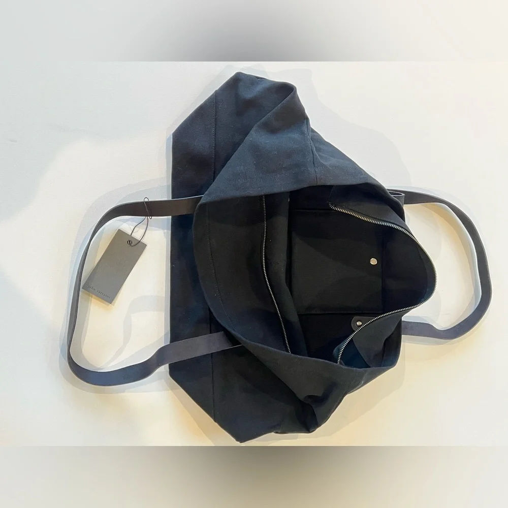 John Varvatos Black Canvas Tote